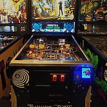 BLUE Lighted Shooter Rod Plate Cover THE TWILIGHT ZONE pinball machine LED mod 