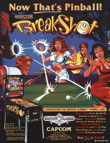 1996 Capcom BreakShot pinball rubber ring kit 