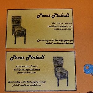 Pecos Pinball<>My First Pinball, OXO and My First Pinball Design, XOX