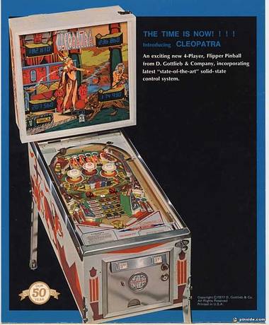 1977 Gottlieb Cleopatra Pyramid pinball super kit 